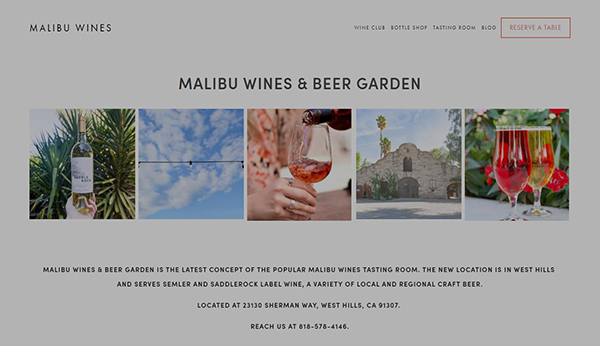 Malibu Wines and Beer Garden